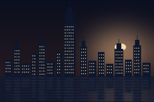 Dubai skyline at dusk — Clear Vision Ventures headquarters